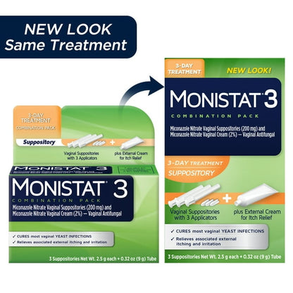 MICONAZOLE 3 DAY SUPPOSITORY/CRM W/APPL