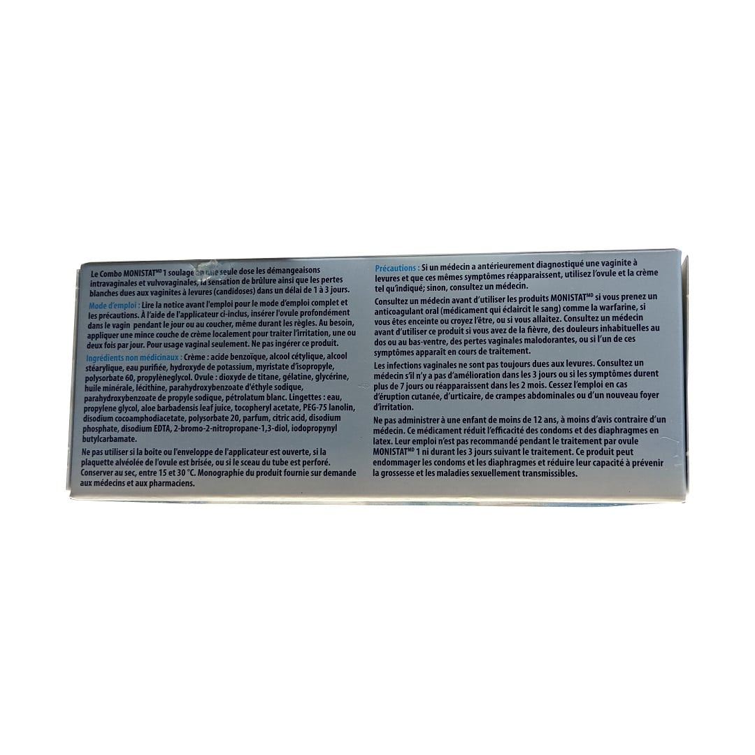 MONISTAT 1 COMBINATION PCK OVULE+CRM KIT