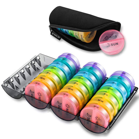 RAINBOW STACKABLE PILL PLANNER