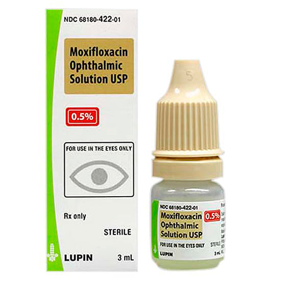 MOXIFLOXACIN HCL DR 0.5% 3ML OPTH