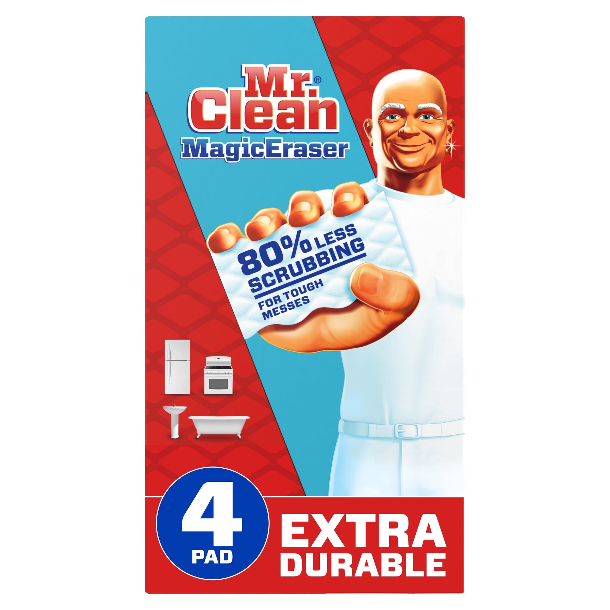 MR CLEAN MAGIC ERASER 4X STRN PAD 2CT