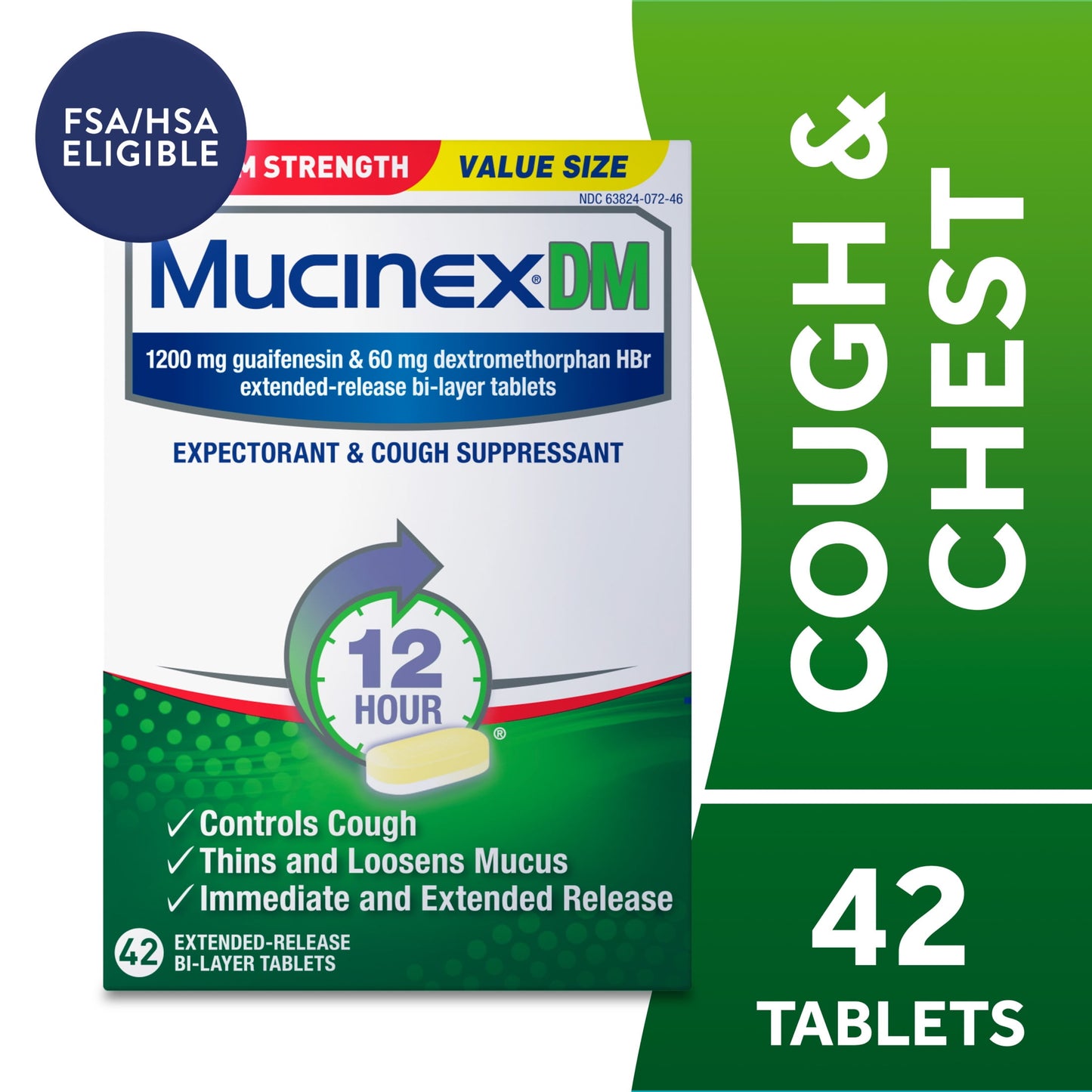 MUCINEX F/MAX DT/NT C/F TB20 CPLT