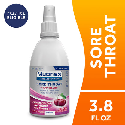MUCINEX SORE THROAT SPRAY CHERRY 3.8OZ