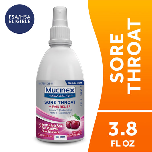 MUCINEX SORE THROAT SPRAY CHERRY 3.8OZ