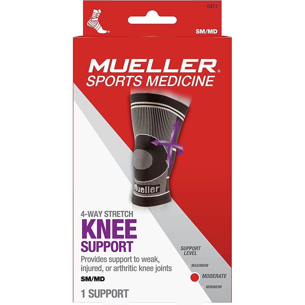 MUELLER 4-WAY STCH KN SPT SB S/M