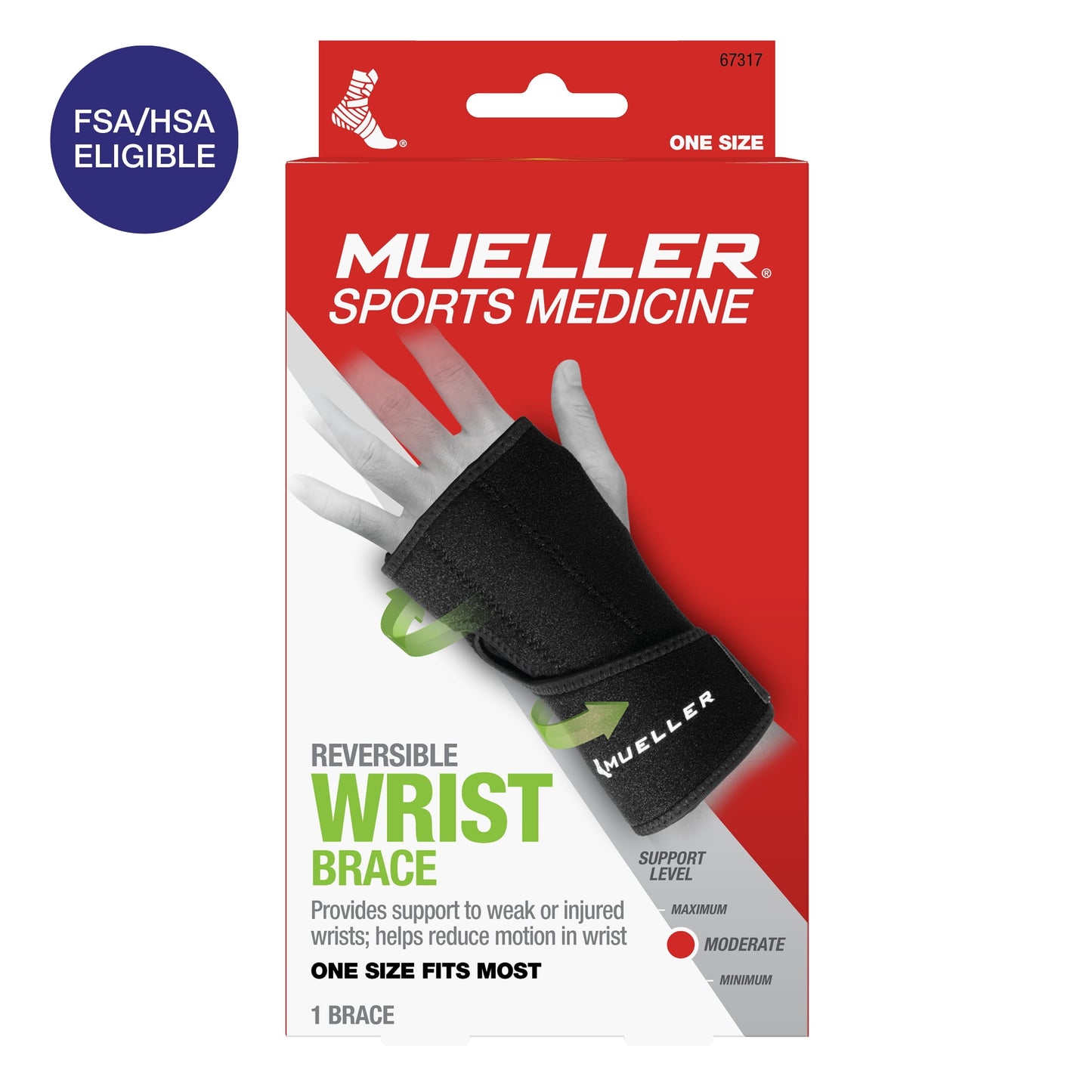 LDR WRIST BRACE DELUXE SB L OSFM