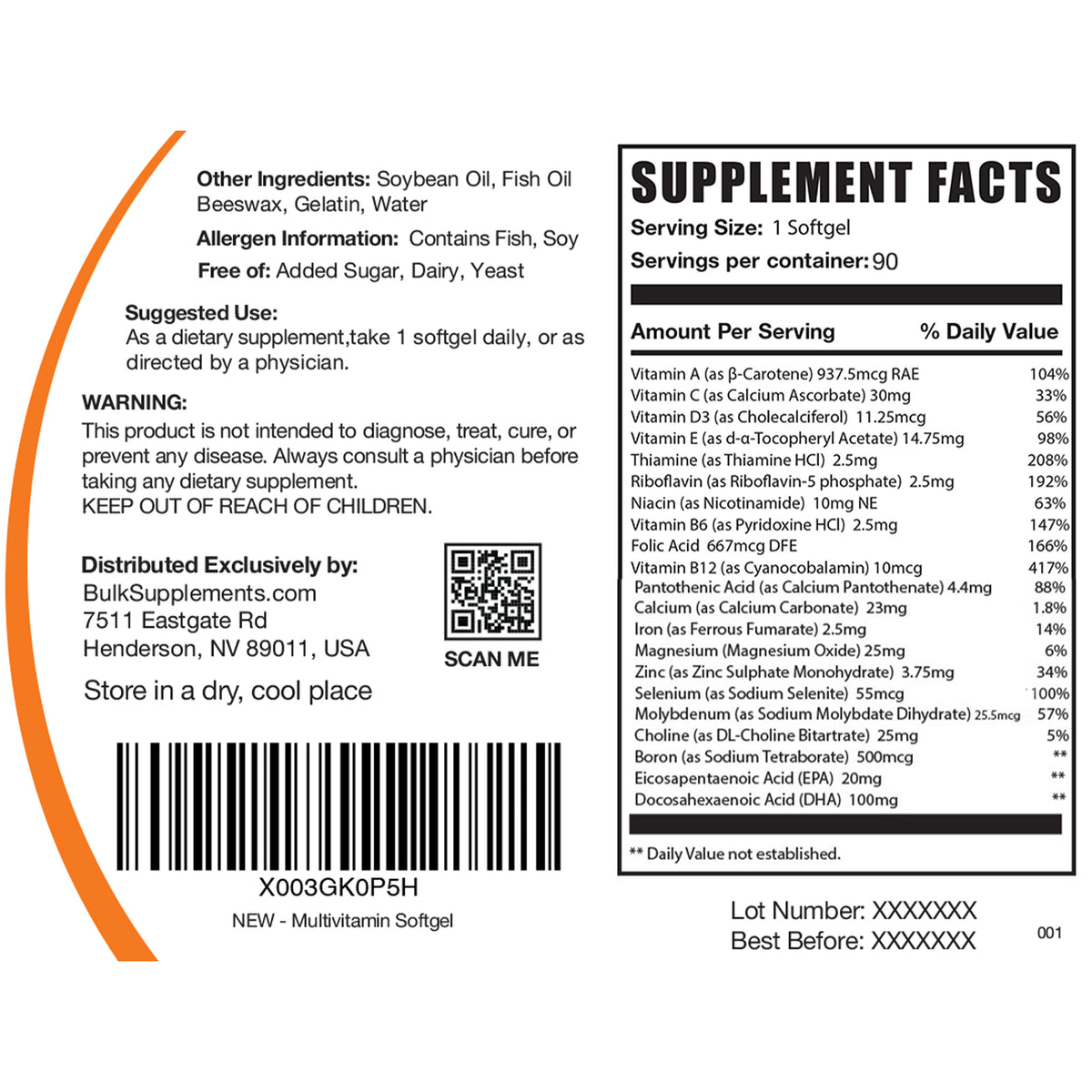 MULTIVITAMIN TAB 1000