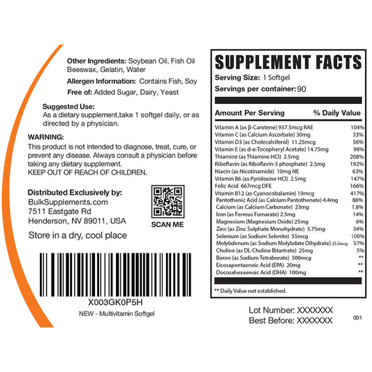 MULTIVITAMIN TAB 1000