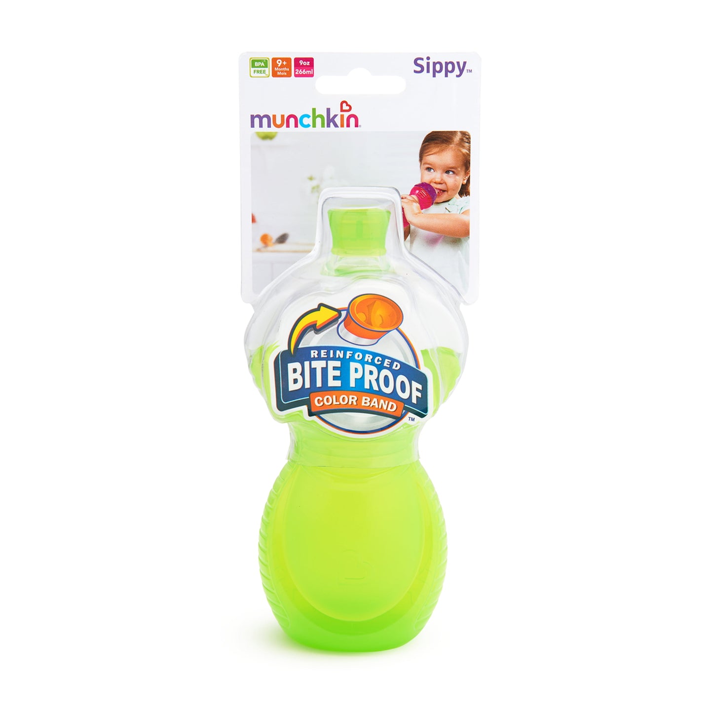 Munchkin Click Lock 9oz Bite Proof Sippy Cup, 2 pack