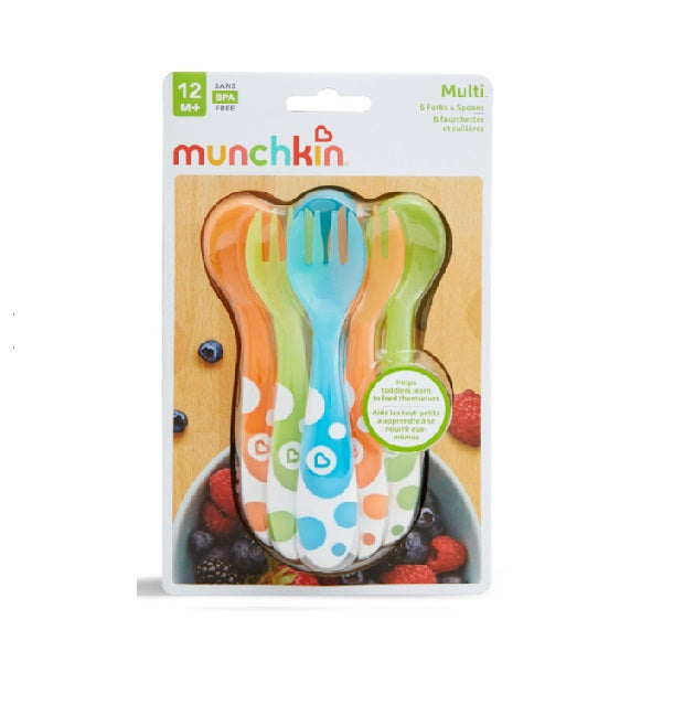 MUNCHKIN MULTI FORKS/SPOON 6PK