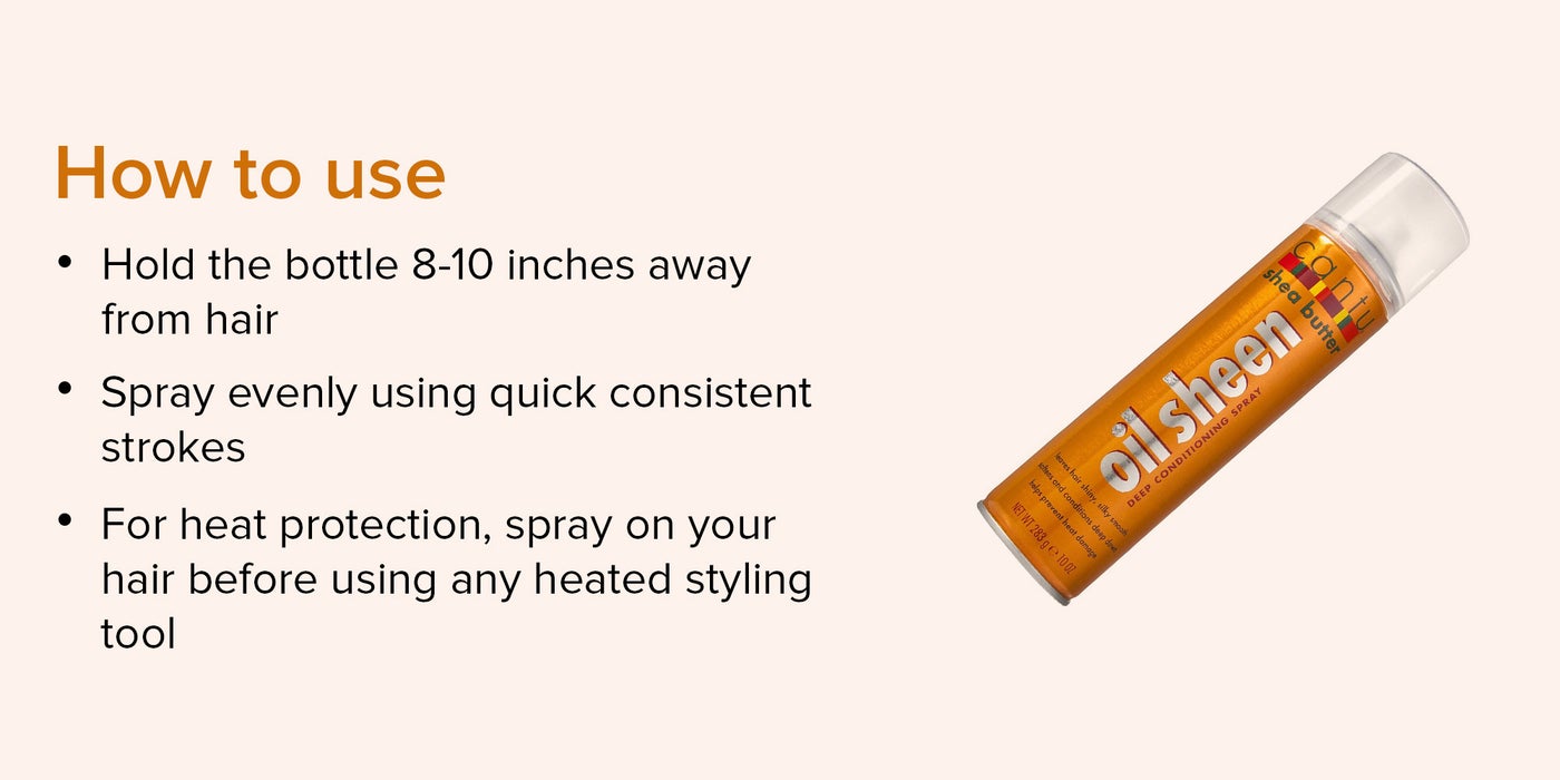 Cantu Shea Butter Oil Sheen Deep Conditioning Spray 10oz