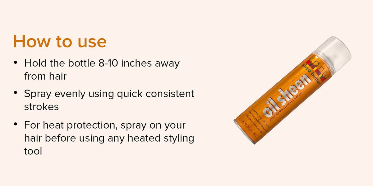 Cantu Shea Butter Oil Sheen Deep Conditioning Spray 10oz