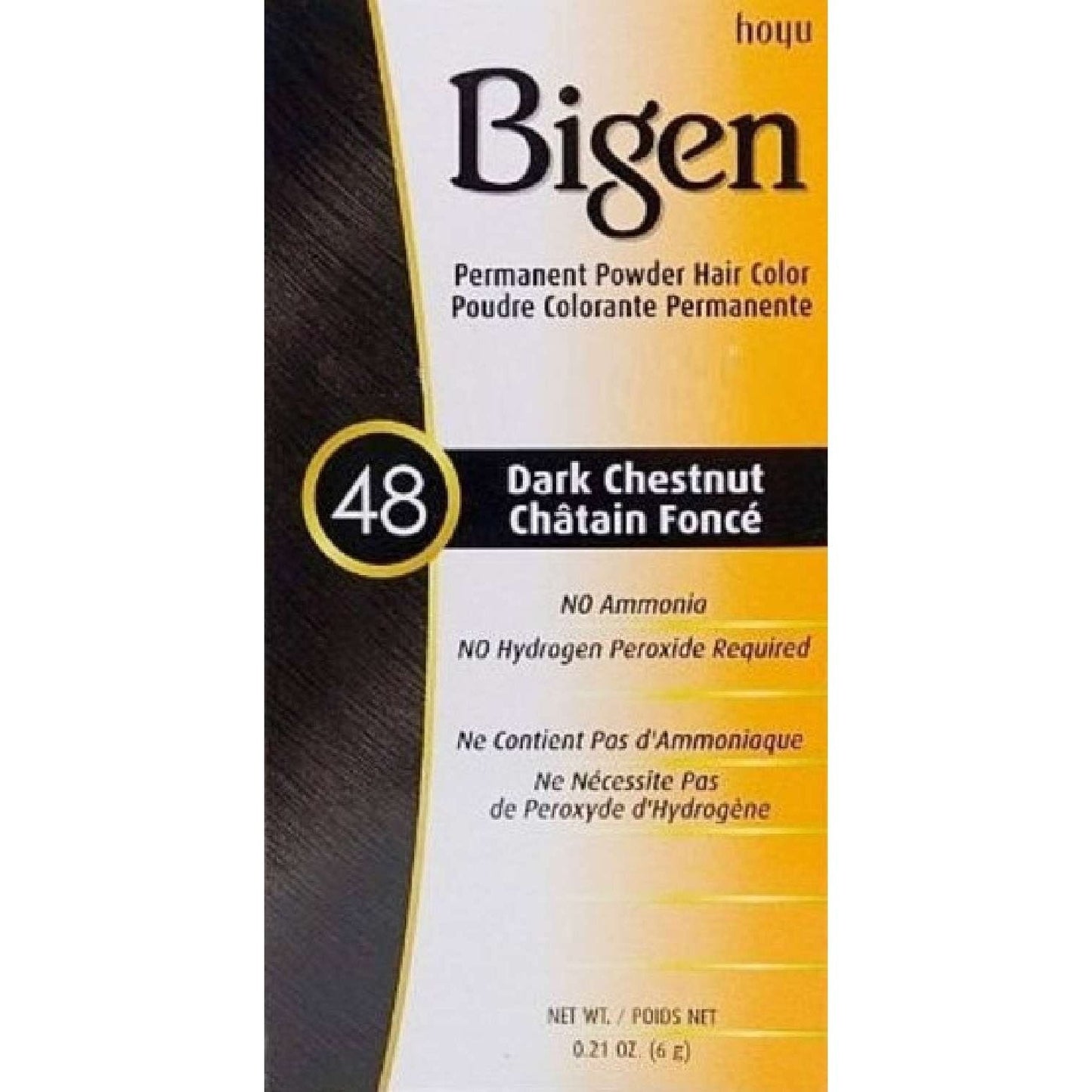 Bigen Powder Hair Color #48 Dark Chestnut 0.21oz
