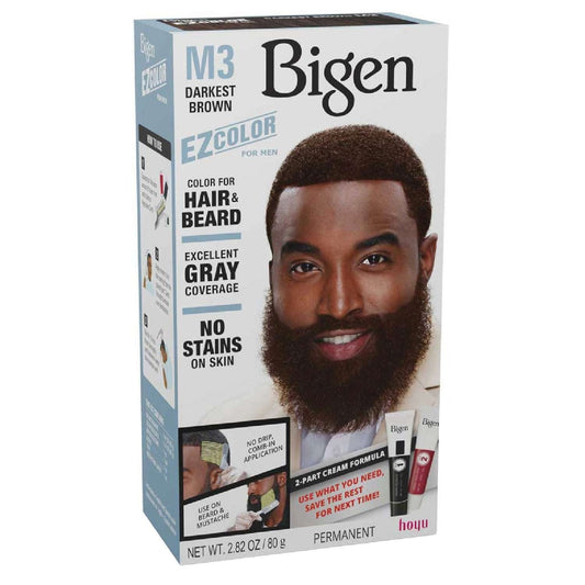 Bigen Ez Color For Men M3 Darkest Brown Kit