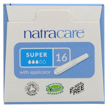 NATRACARE TAMPONS,SUPER W/APPLCT