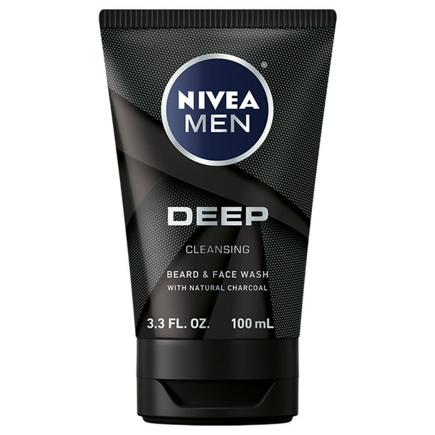 NIVEA MEN DEEP CLNS BEARD&FACE WSH 3.3OZ