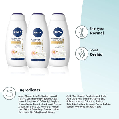 Nivea Body Wash 20oz Botanical Blossom