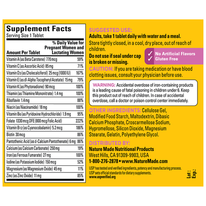 PRENATAL TABLET 90CT NAT MADE
