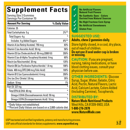 MULTI+OMEGA3 ADULT GMY 140CT NAT MADE