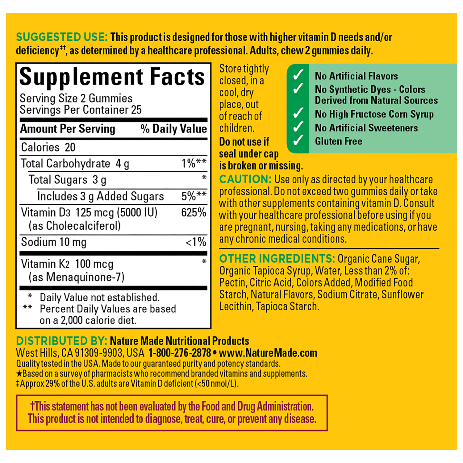 SUPP,VITAMIN D3+K2,GUMMY