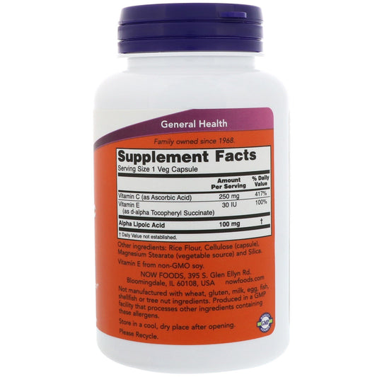 BV ALPHA LIPOIC ACID CP 100MG 60