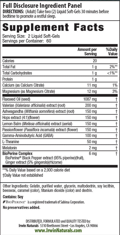 IRWIN NATURALS POWER TO SLEEP,PM,6MG MEL