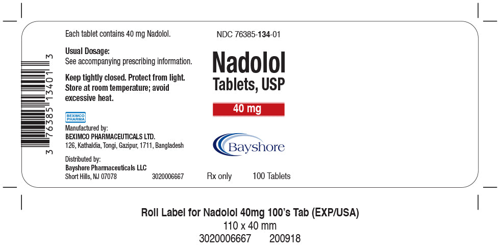 NADOLOL TB 80MG 100