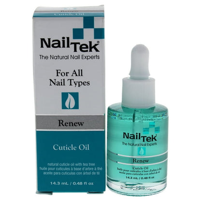 Nail Tek Renew Natural Cuticle Oil with Tea Tree for All Nail Types