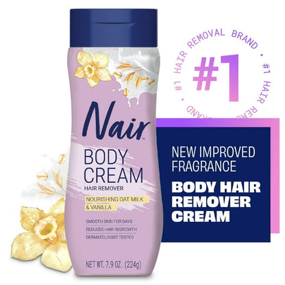 NAIR BODY CREAM OAT VANILLA 7.9