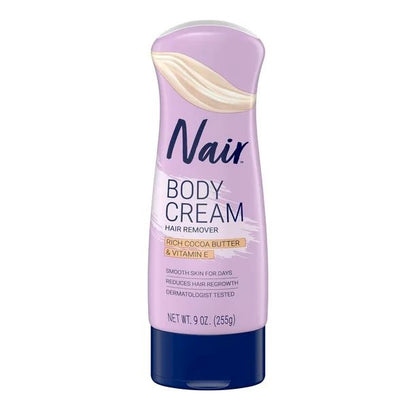 Nair Hair Remover Body Cream Cocoa Butter & Vitamin-E 9oz