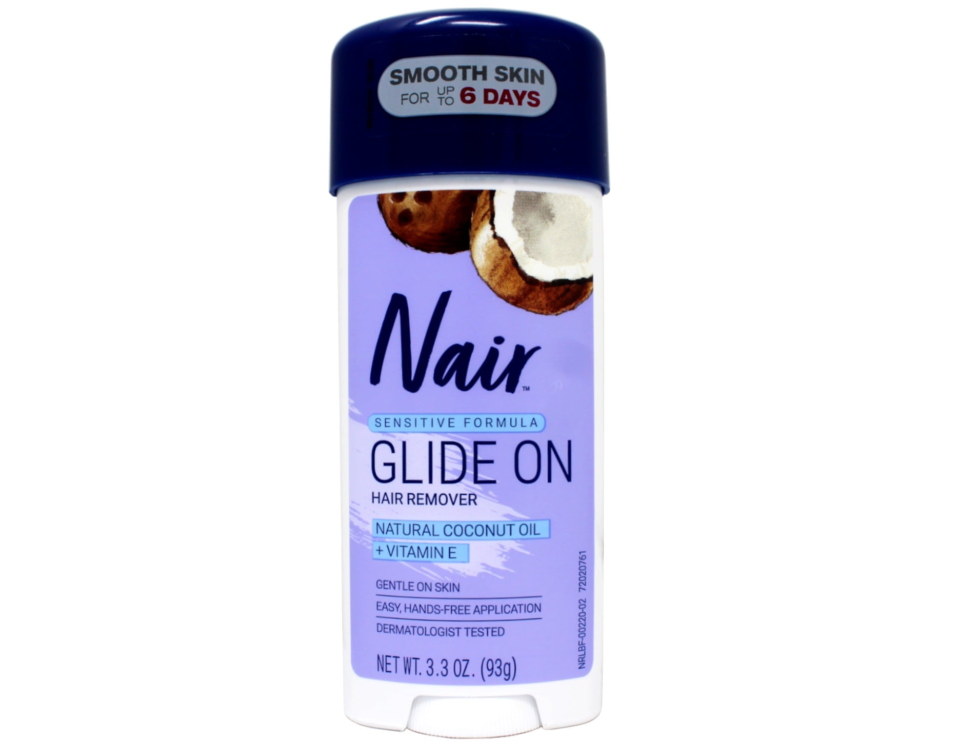 Nair Hair Remover Glide On Natural Coconut Oil 3.3oz