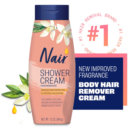 NAIR SHOWER CREAM ARGAN OIL 12Z