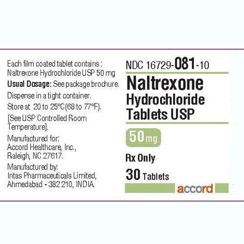 NALTREXONE TB 50MG 100 CPLT