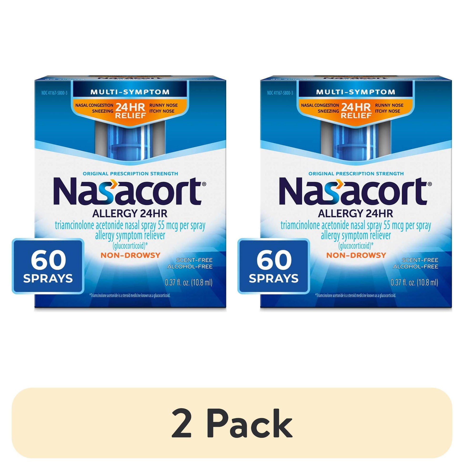 NASACORT OTC 60 SPRAYS 0.37OZ
