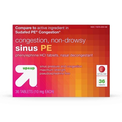 SUDAFED PE CONGESTION TABLET 36CT