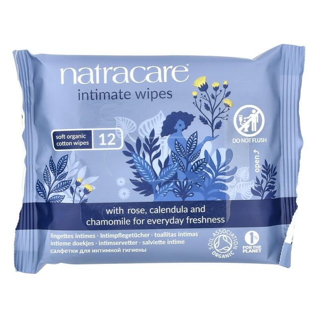 NATRACARE WIPES,INTIMATE,COTTON