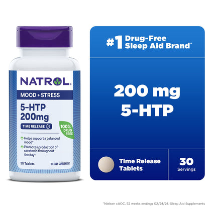 NATROL 5-HTP TIME RELEASE 200MG