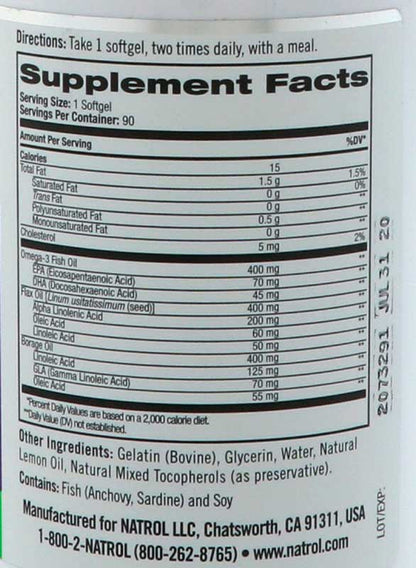 NATROL OMEGA-3 COMPLEX