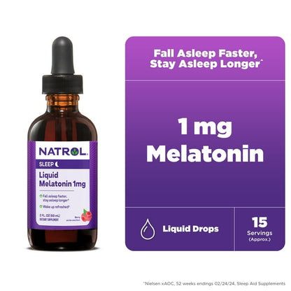 MELATONIN 1MG LIQUID 2OZ NATROL