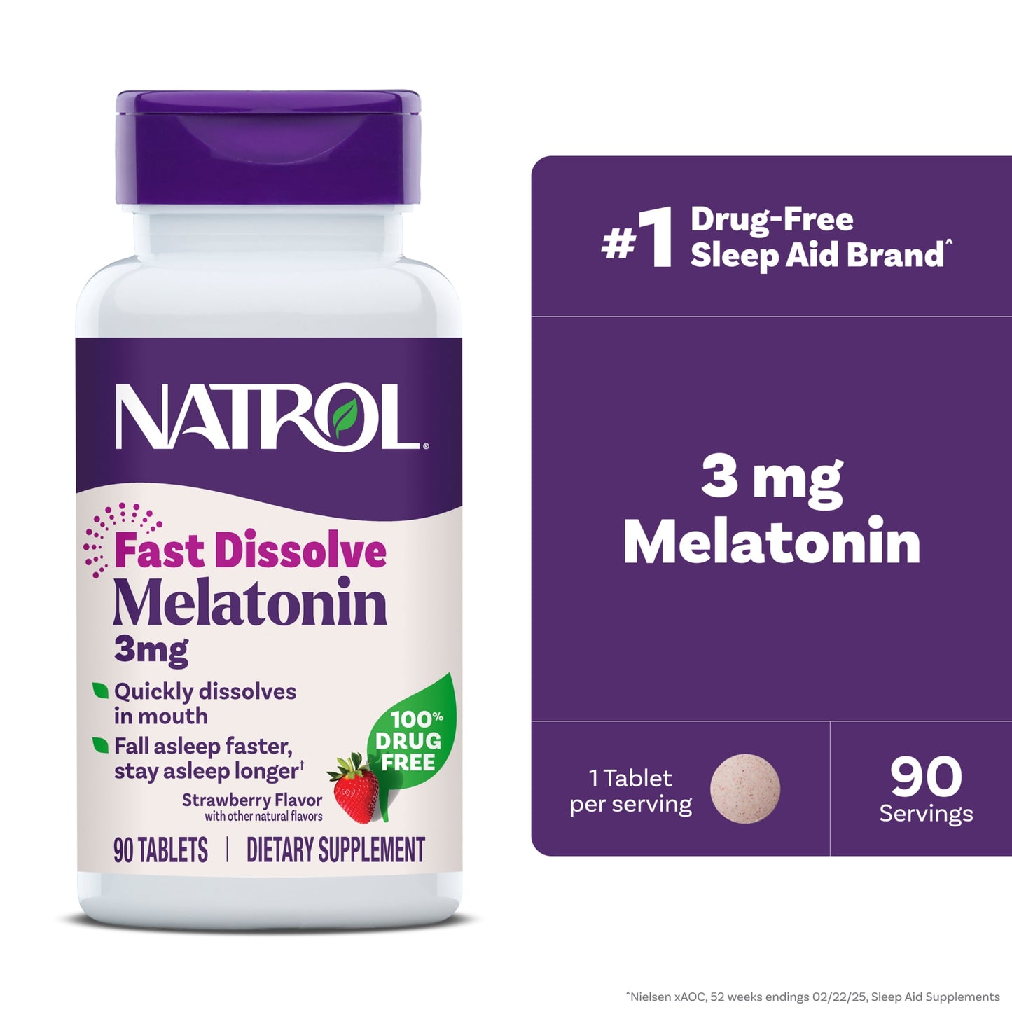 NATROL MELATONIN 3MG,FAST DISSLV