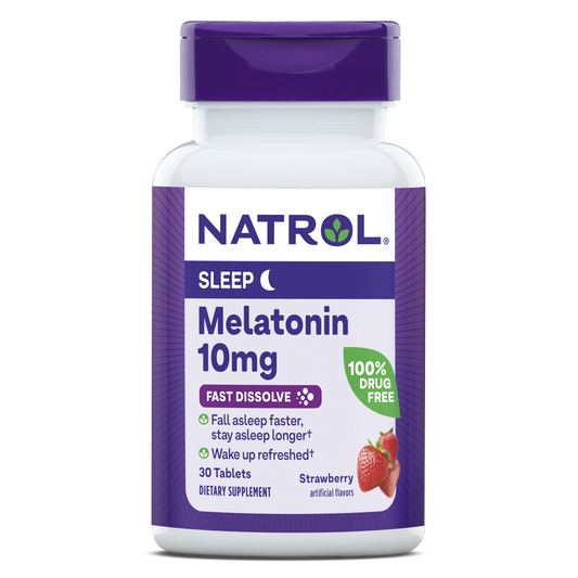 MELATONIN 10MG FD STRAW TAB 100CT NATROL