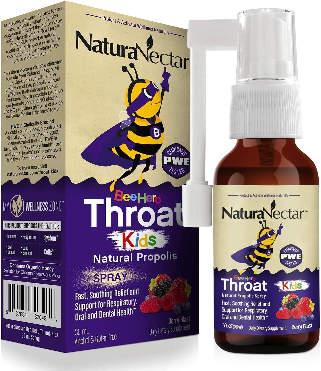 HERBS FOR KIDS THROAT SPRAY,PEPPERMINT