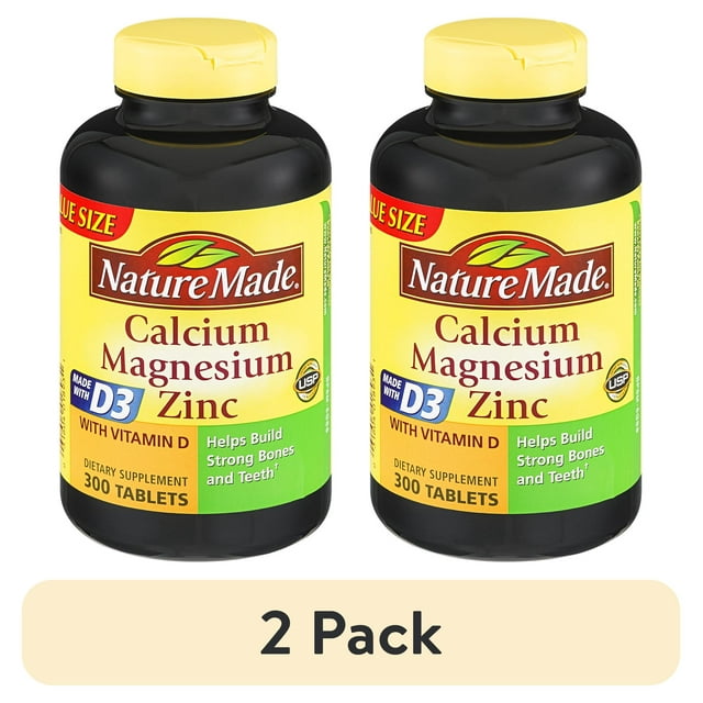 CALCIUM/MAG/ZINC TABLET 300CT NAT MADE