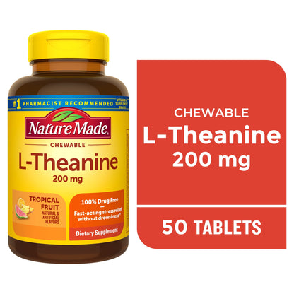 L-THEANINE TROP FRUIT 200MG CHW 50 NATMD
