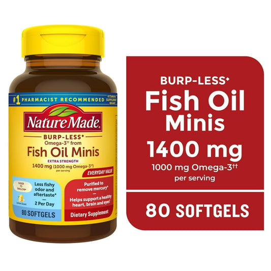 FISH OIL MINIS 1400 MG SGC 60CT NAT MADE
