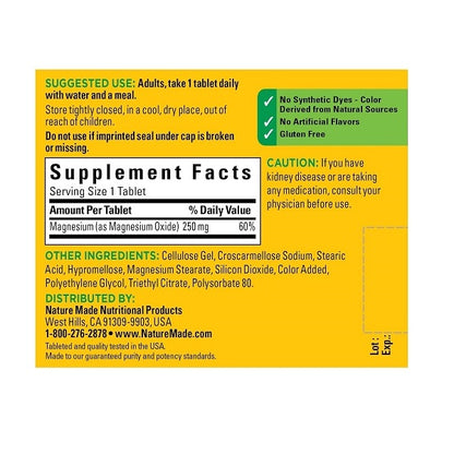 MAGNESIUM 250MG SOFTGEL 90CT NAT MADE