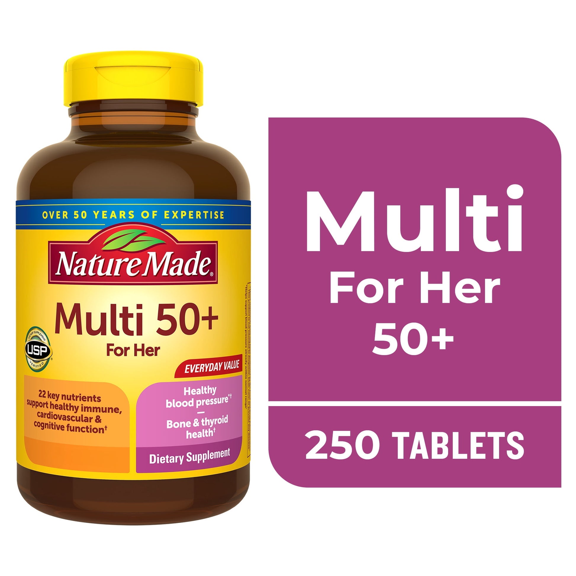 MULTIVIT WOMEN 50+ TAB 90CT NAT MADE