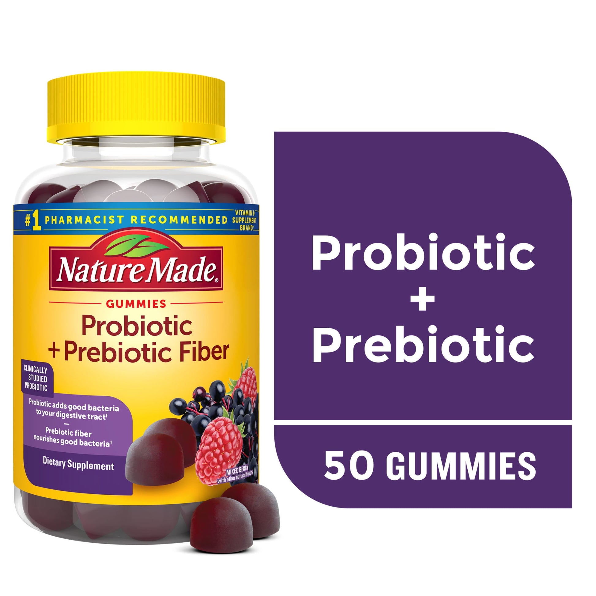 PROBIOTIC+PREBIOTIC FIBR GMY 50 NAT MADE
