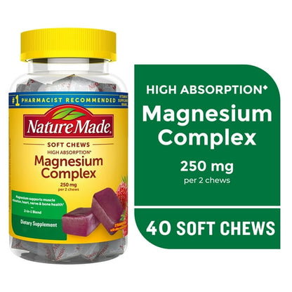 MAGNESIUM COMPLEX SOFT CHW 40CT NAT MADE