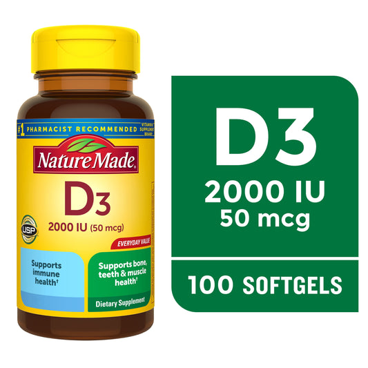 VITAMIN D3 2000IU SOFTGEL 100CT RELIABLE